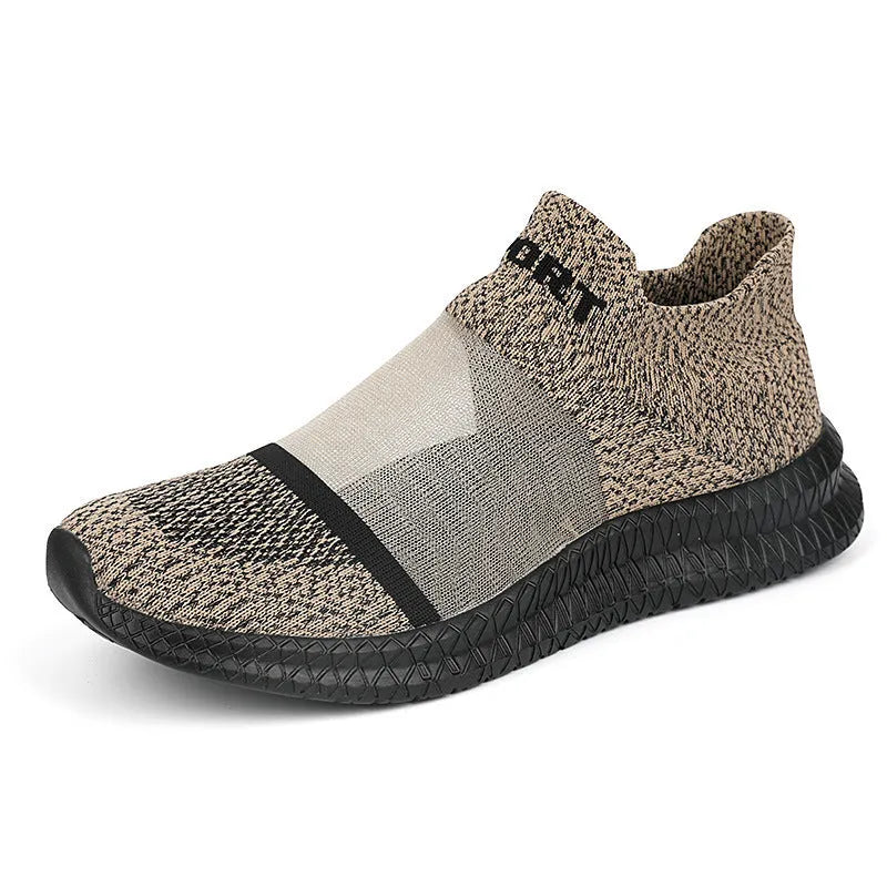 Casual Flyknit sock shoes in multiple colours with lace-up design and MD sole