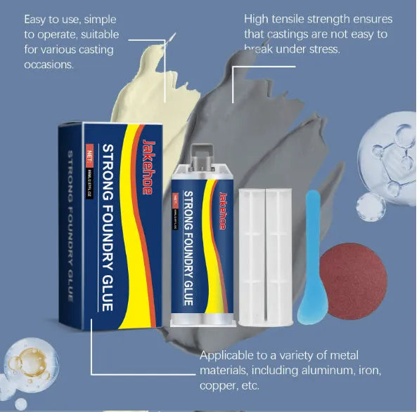 85ml metal casting glue kit with epoxy resin adhesive for stainless steel copper aluminium bonding