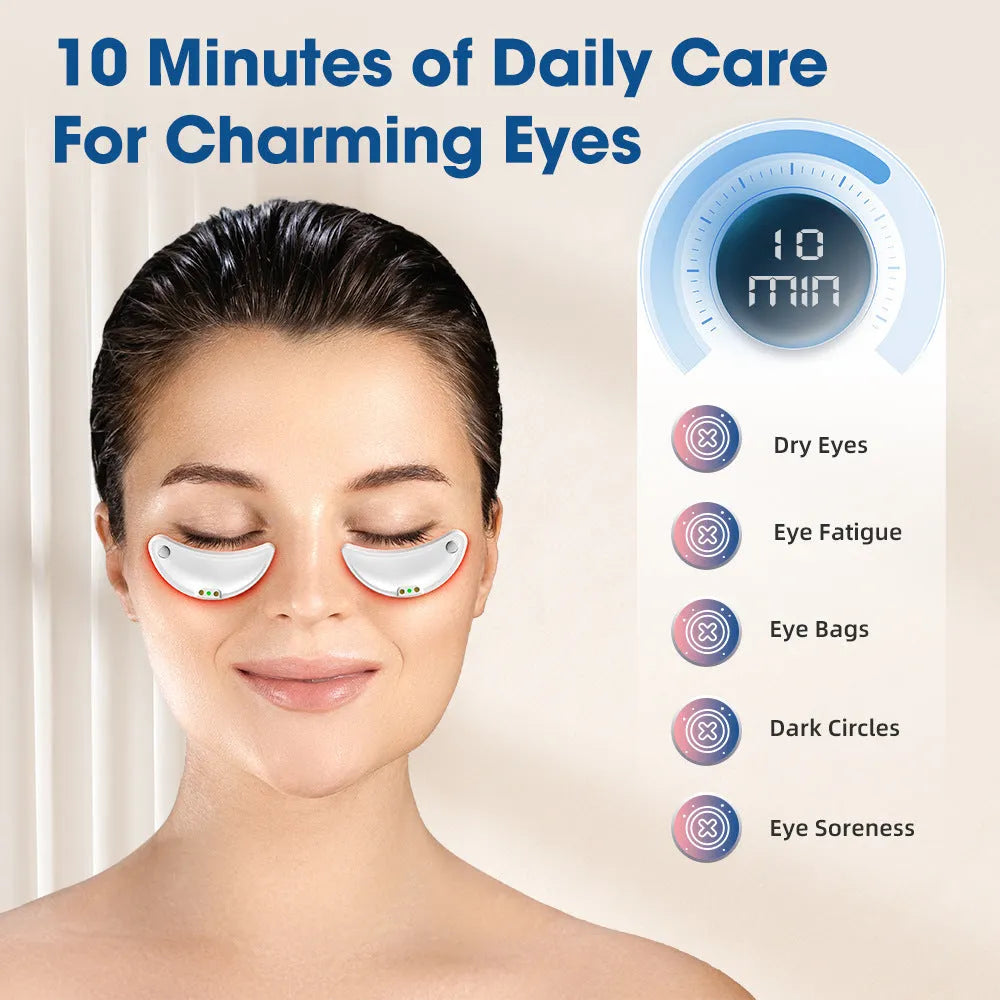 White red light eye beautification instrument with EMS massage for facial treatment