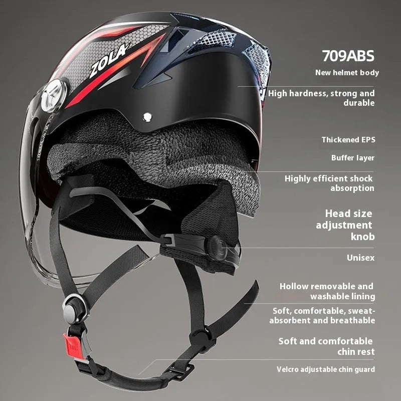 3C certified ABS plastic motorcycle half helmet shown in a light brown double mirror colour variant.