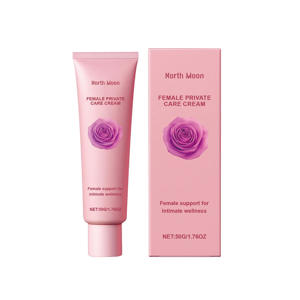 Gentle Care 50g moisturising cream tube with rose and peppermint extracts