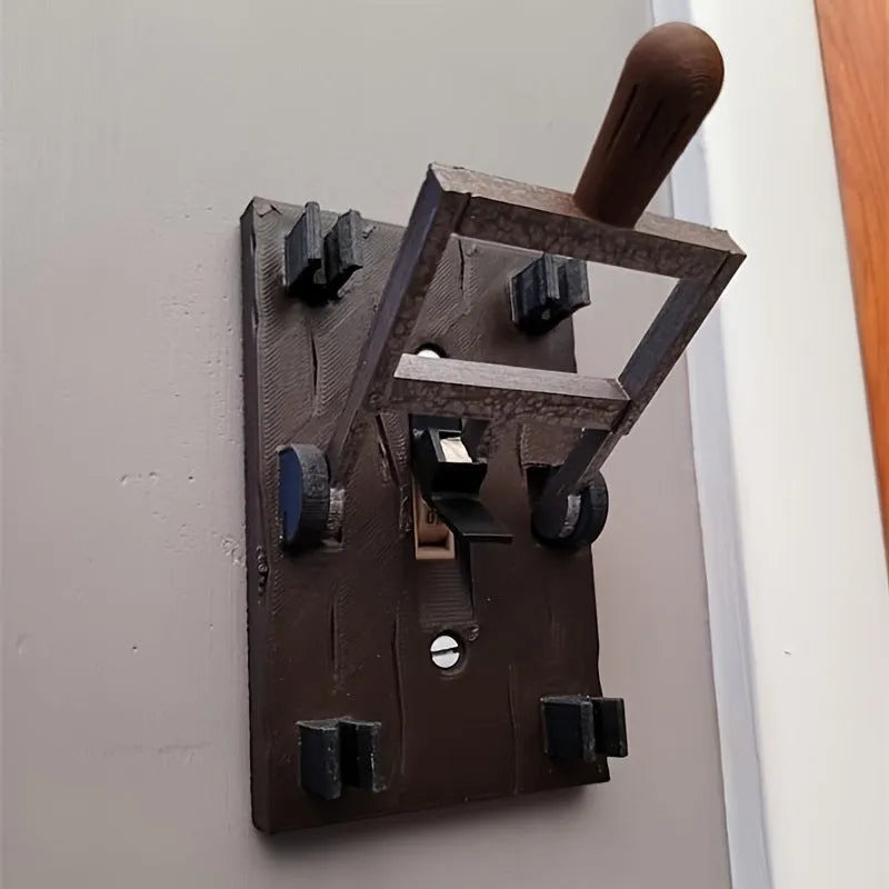 DZ1V1 retro mechanical light switch wall plate with vintage design