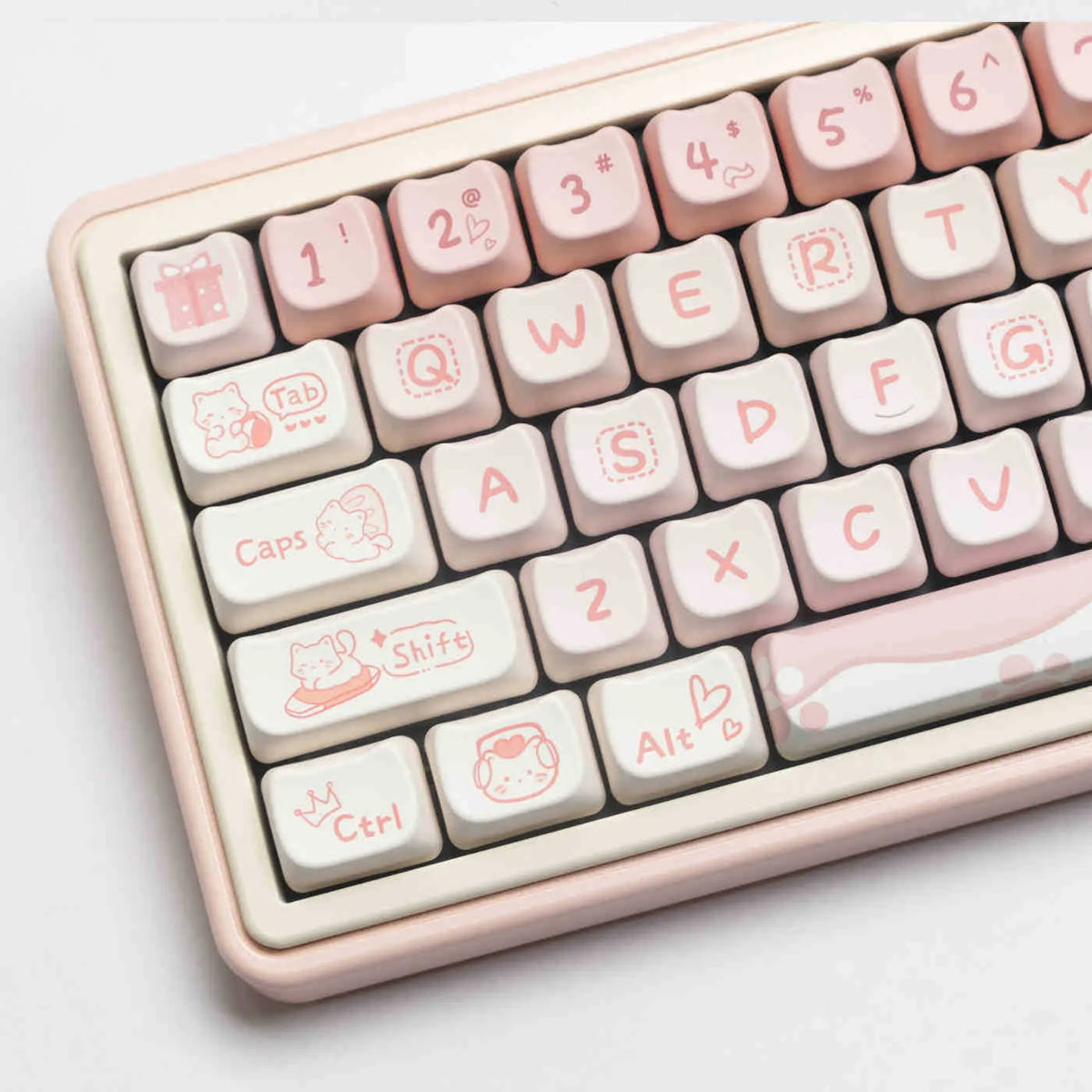 Full set of PBT sublimation key caps for mechanical keyboard with over 98 keys
