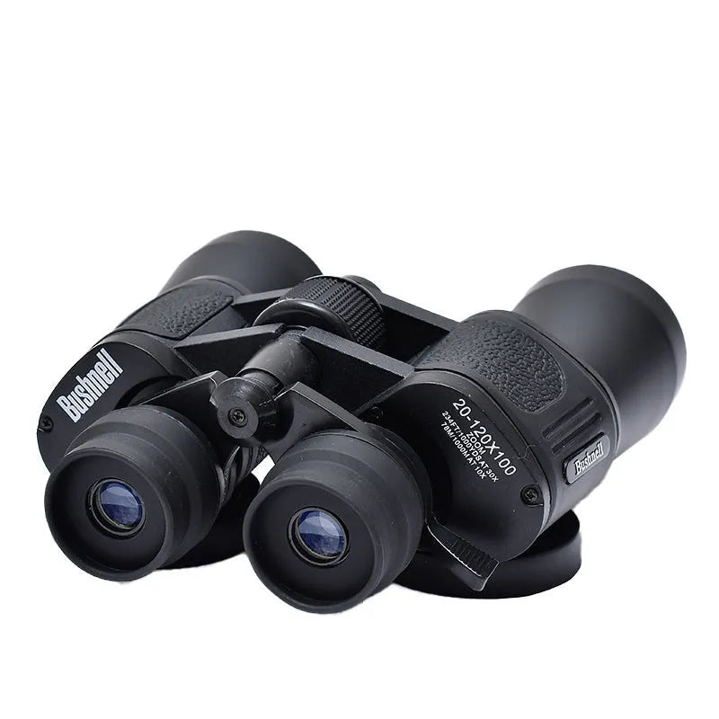 Outdoor binocular telescope with 20-120x continuous zoom and 100mm objective lens