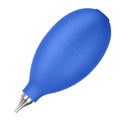 Blue rubber dust removal air blower for camera and phone cleaning measuring 9.5 cm