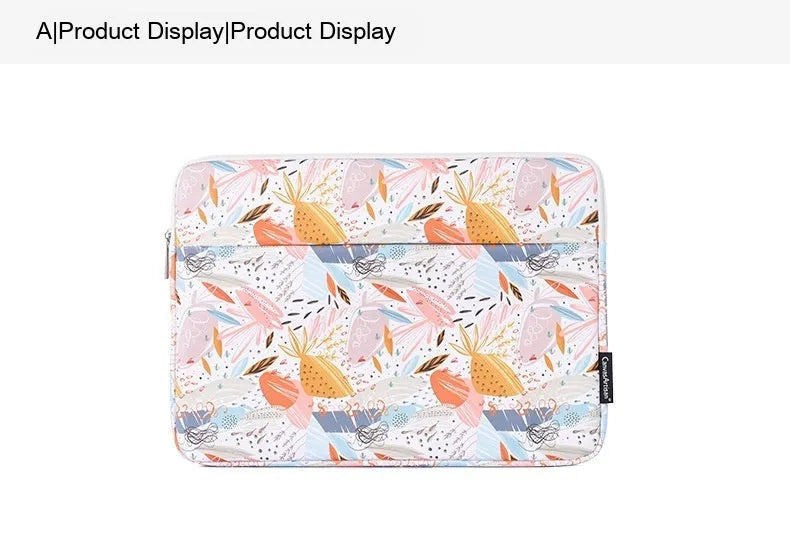 White waterproof laptop inner bag made from PU leather for 11 to 15 inch computers