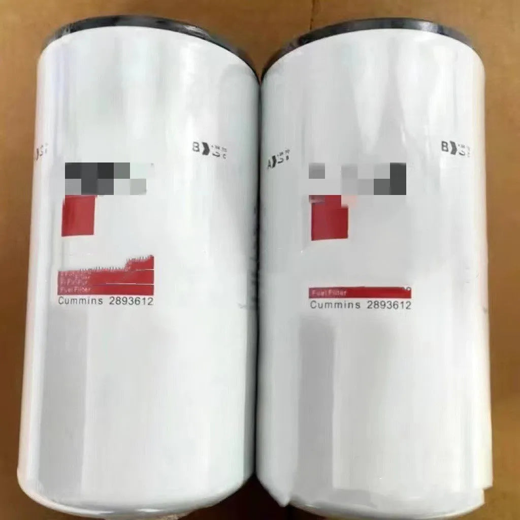 White metal diesel filter element with folding construction and 2mm inlet/outlet connections