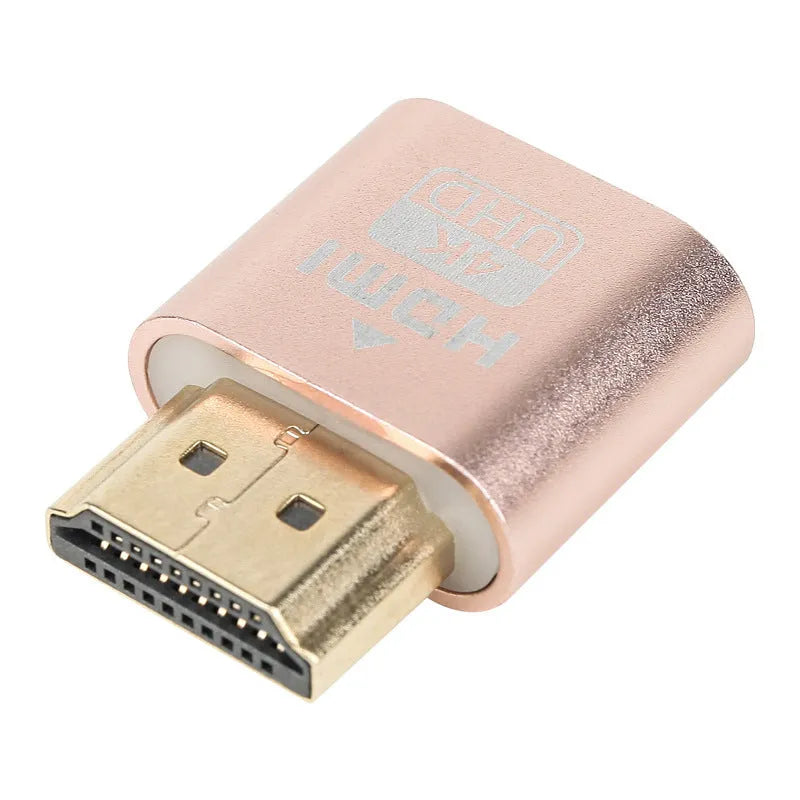 HDMI graphics card virtual display adapter with 26.5mm interface in multiple finish options
