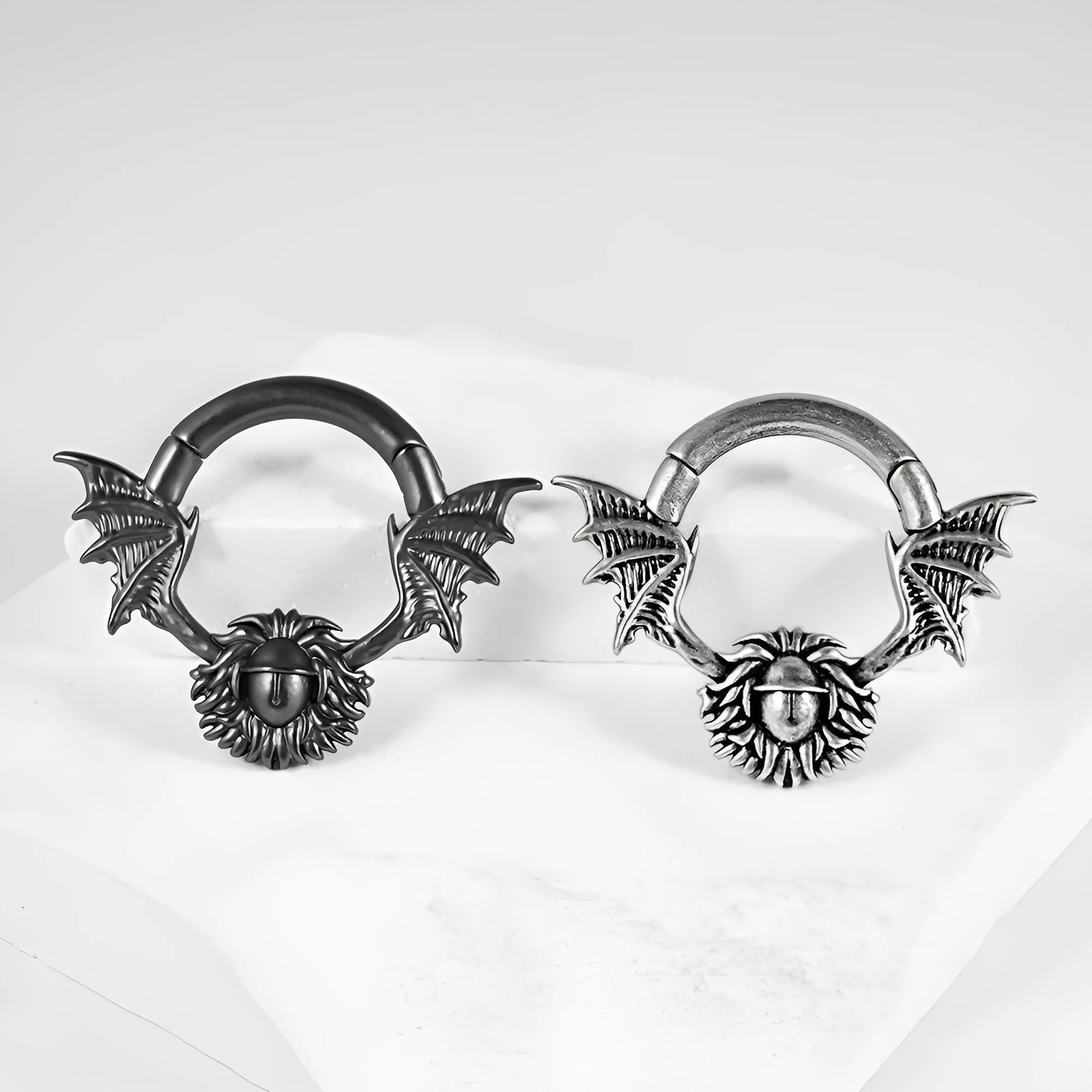Copper geometric ear extender with sharp cone design and round magnetic connector