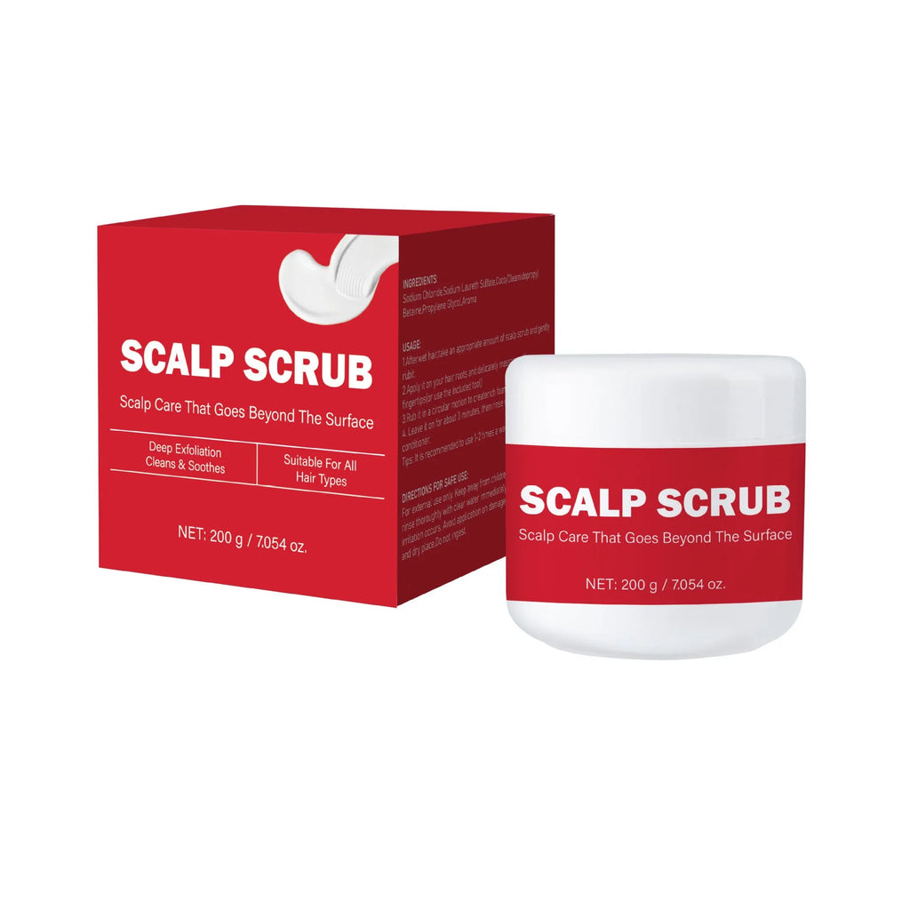 200g exfoliating scalp shampoo bottle with anti-itching and anti-dandruff properties