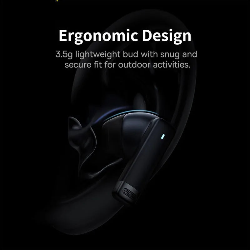 Obsidian Black true wireless earbuds with charging case on a white background.