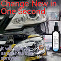 100 ml bottle of car headlight renovation and repair liquid for cloudy plastic lenses.