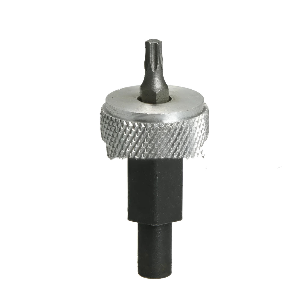 Ignition module wrench tool with knurled aluminium knobs on a carbon steel handle.
