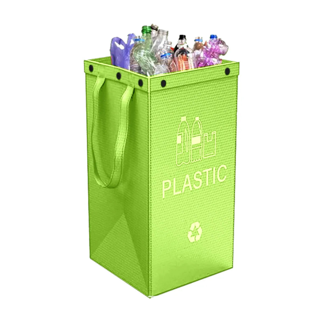 40L handbag-style waste sorting bin in blue colour with 30x50x30cm dimensions