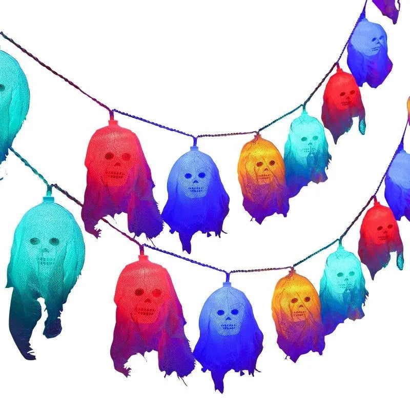 Halloween battery-powered coloured LED lights for indoor wall decoration in 1.5m or 2.5m lengths