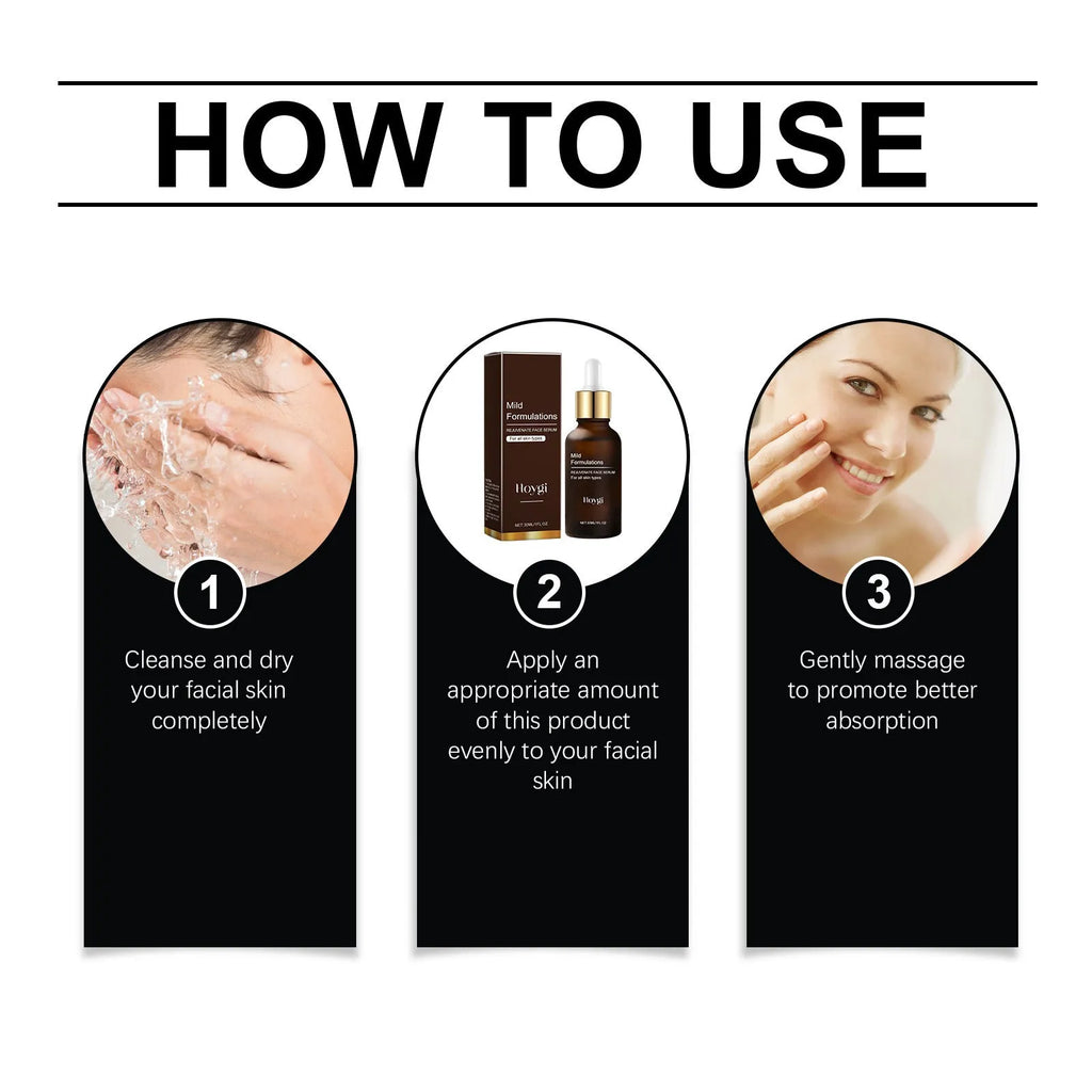 30ml facial skin care essence bottle with hyaluronic acid, vitamin C, collagen and arbutin ingredients
