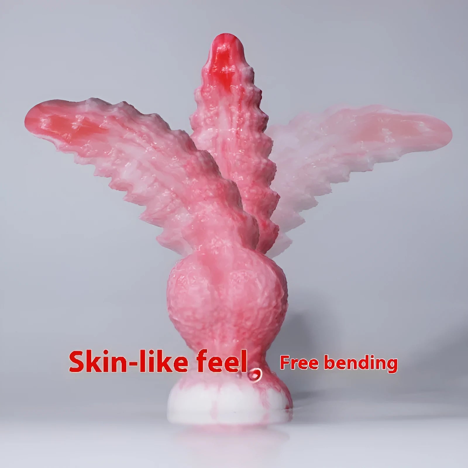 Pink platinum silicone penis-shaped women's masturbation device with Berserker S and M options