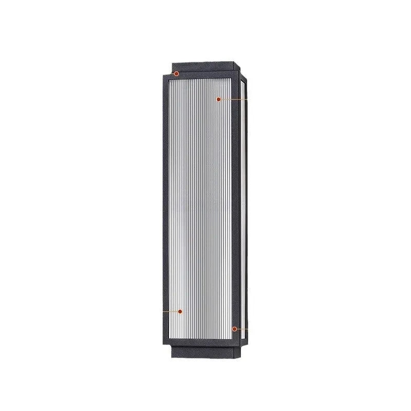 Stainless steel outdoor wall lamp with waterproof construction for garden lighting