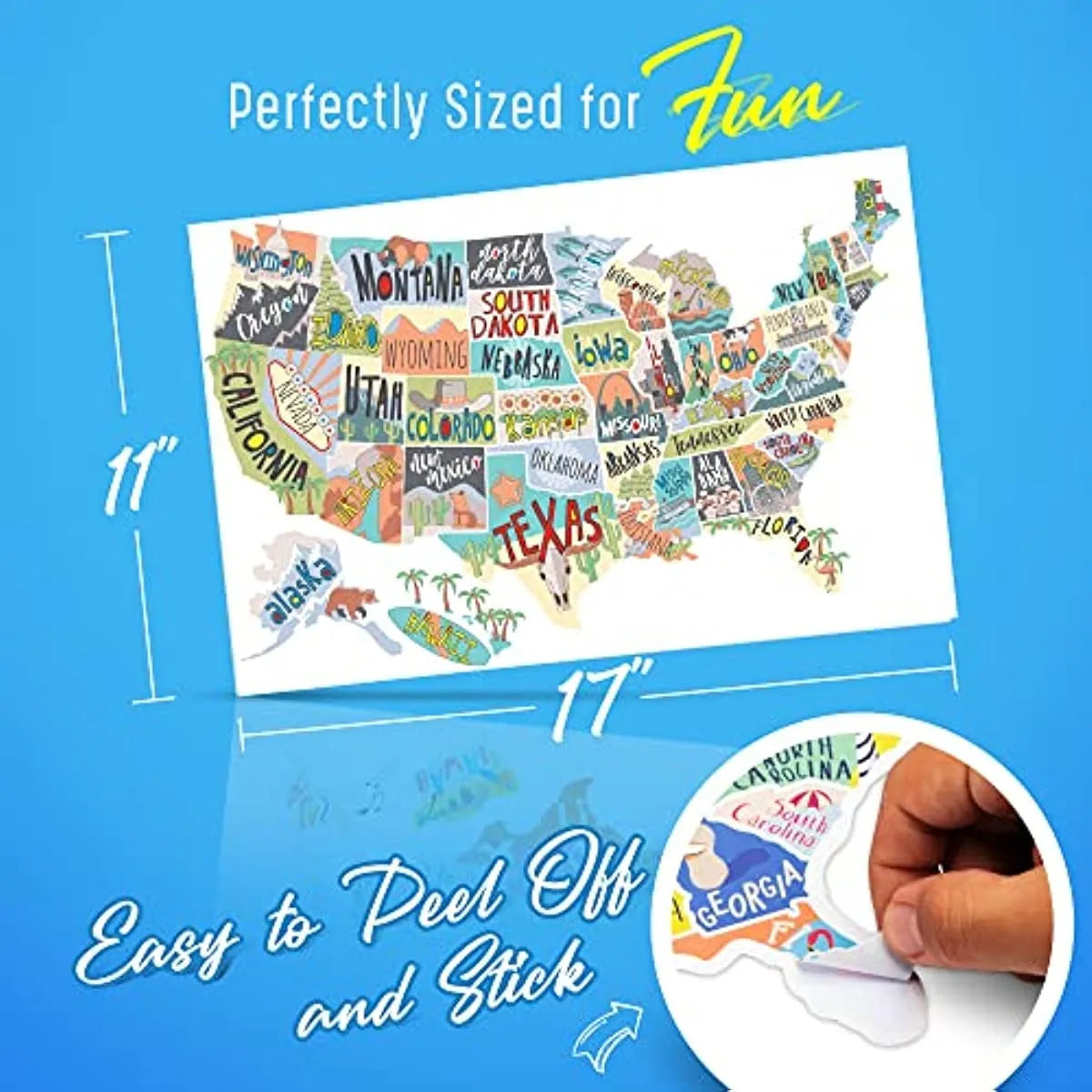 Travel car sticker set with world map design and letter components for vehicle decoration