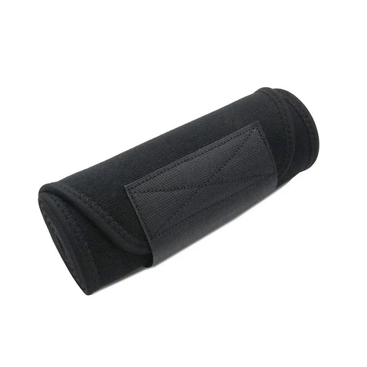 Neoprene lumbar support belt for adult fitness and sports activities in black colour