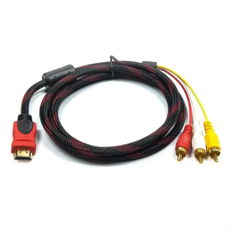 HDMI to AV15 M conversion cable with 1.5 metre length and alloy connectors
