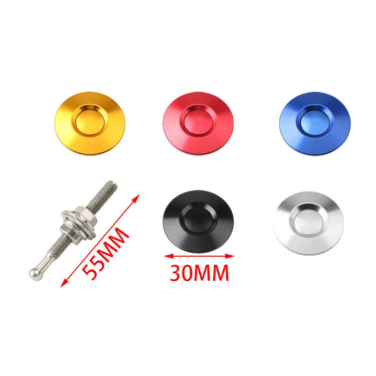 30mm CNC aluminium engine cover lock for modified racing cars with 55mm screw