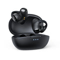 Black Bluetooth gaming headset with clip-on ear hook design for sports and e-sports wireless use