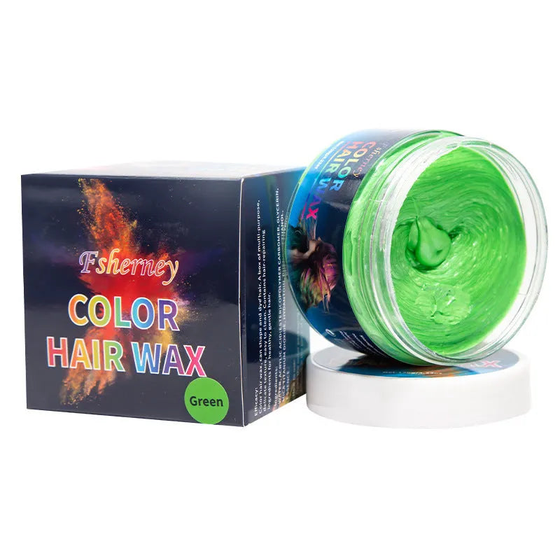 120g hair styling clay container in multiple colour options with strong hold formula