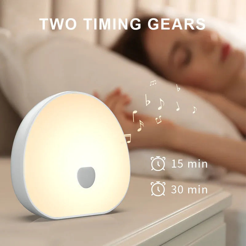 White rechargeable baby night feeding comforter with music function for infant settling