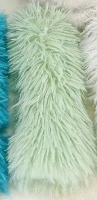 Blue plush cat toy pillow measuring 27 by 10 centimetres