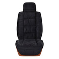 Winter short plush car seat cushion in choice of five colours with wool cotton filler insulation