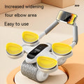 White timing counting fitness roller with LED screen for belly contracting and rolling exercises