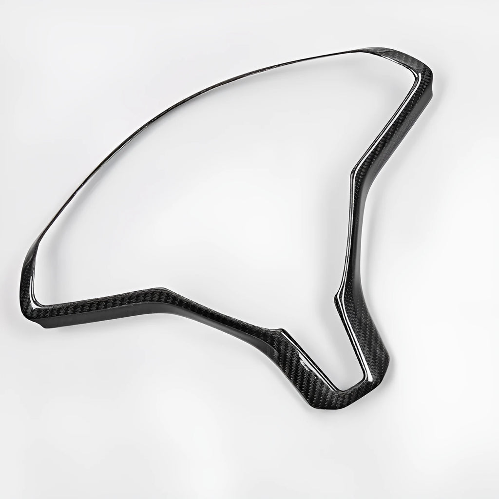 Carbon fibre colour ABS plastic steering wheel decorative frame for Tesla Model S special models