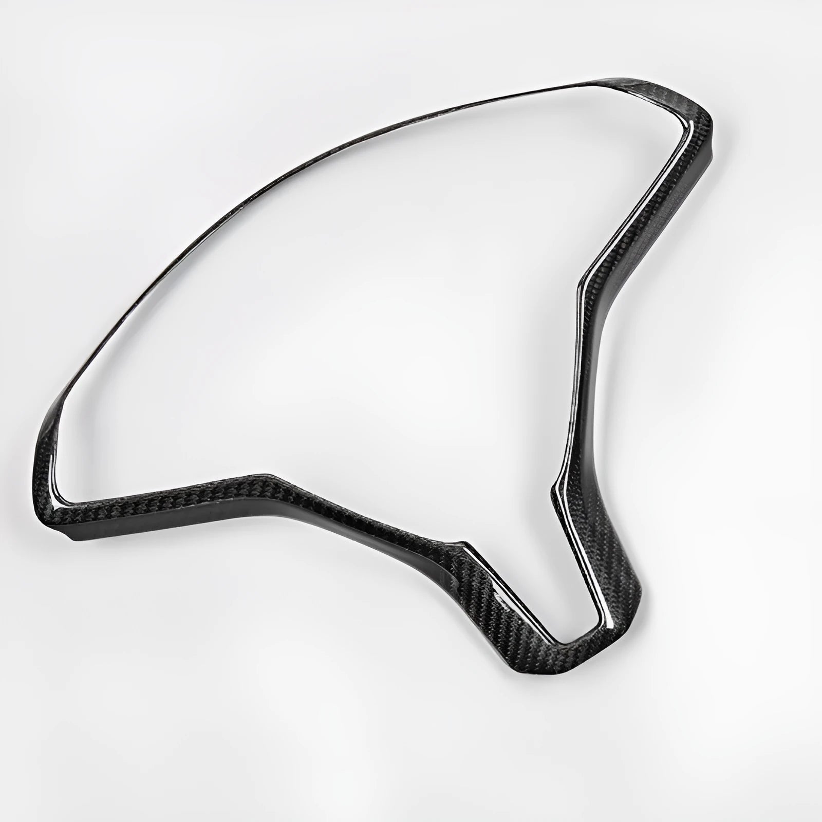 Carbon fibre colour ABS plastic steering wheel decorative frame for Tesla Model S special models