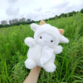 Plush lamb design car tissue box cover with soft fabric material