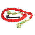 Cotton rope dog tug of war toy in black, grey, or red colours for interactive play