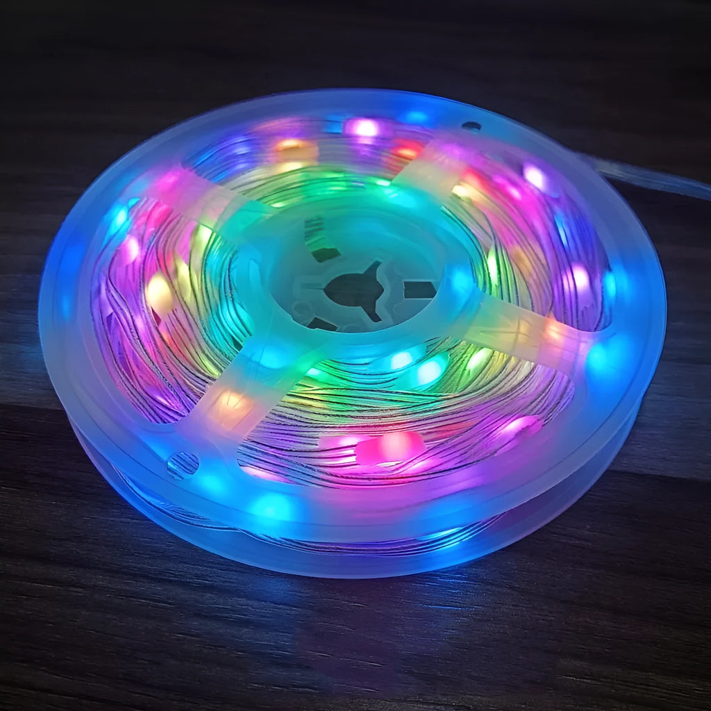10-metre long LED festival light string with 100 colourful bulbs in multiple flashing modes.