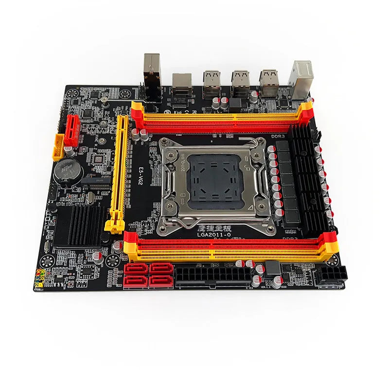 X79-VG2 desktop computer motherboard for Intel LGA 2011 CPUs with DDR3 slots and PCIe 16X.