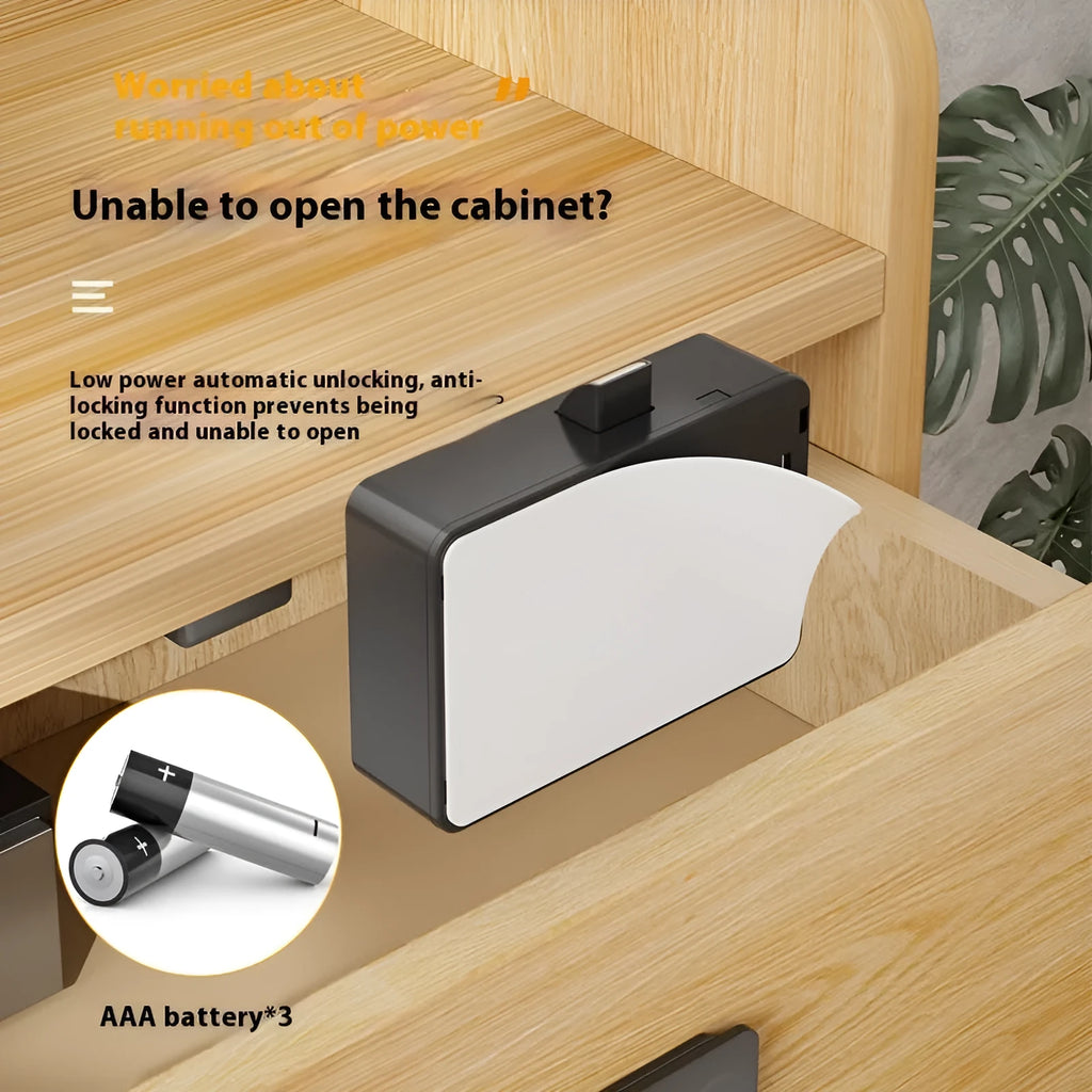 F079 punch free drawer lock with removable card system and keys for wardrobe installation