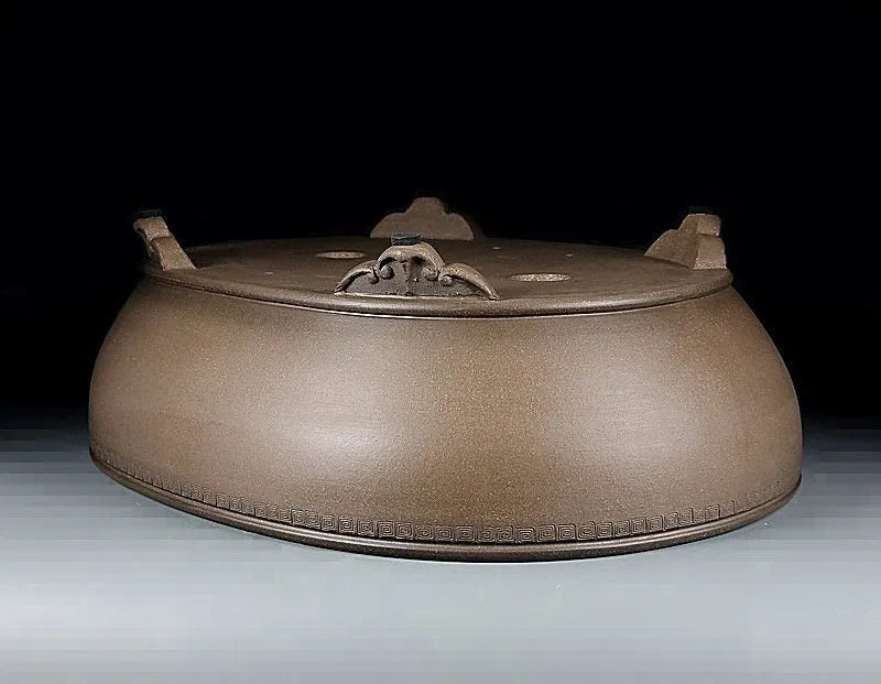Handmade oval purple sand flowerpot classical planter 50cm length