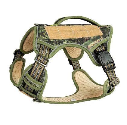 Tactical working dog chest strap harness in Oxford cloth with multiple colour options