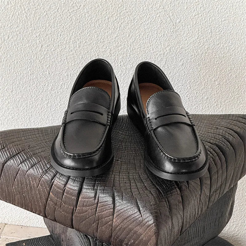 Men's slip-on casual shoes in four colours with microfiber upper and rubber sole