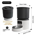 4-litre smart pet feeder with WiFi remote control and optional video camera for cats and dogs