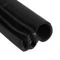 Black rubber sliding door seal for Toyota Hiace high roof, 5 metre length shown coiled