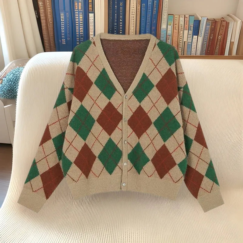 Japanese Korean style casual cardigan in acrylic fabric showing macaron colour options