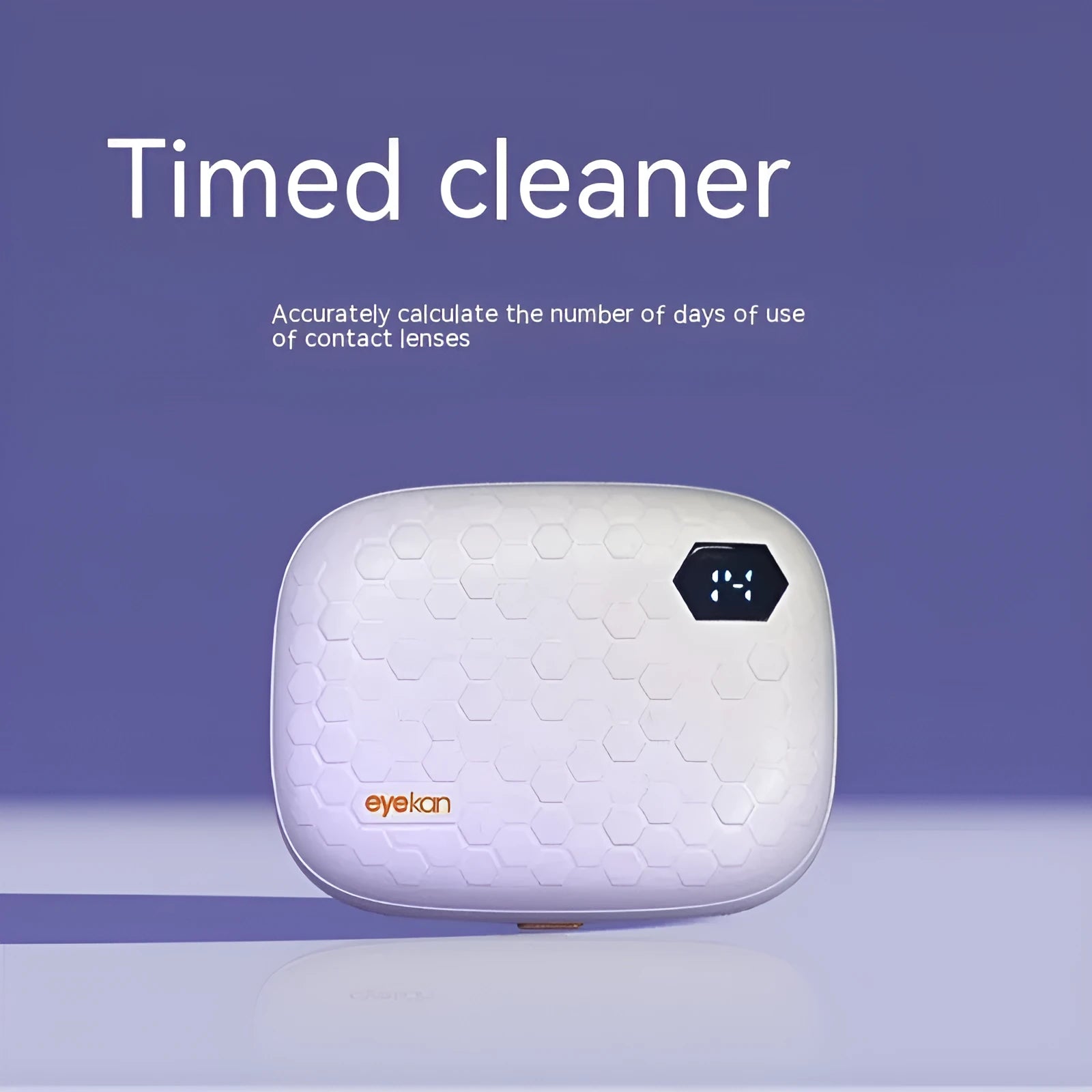 Automatic ultrasonic glasses cleaning machine for invisible glasses in pearl white, blue, or pink