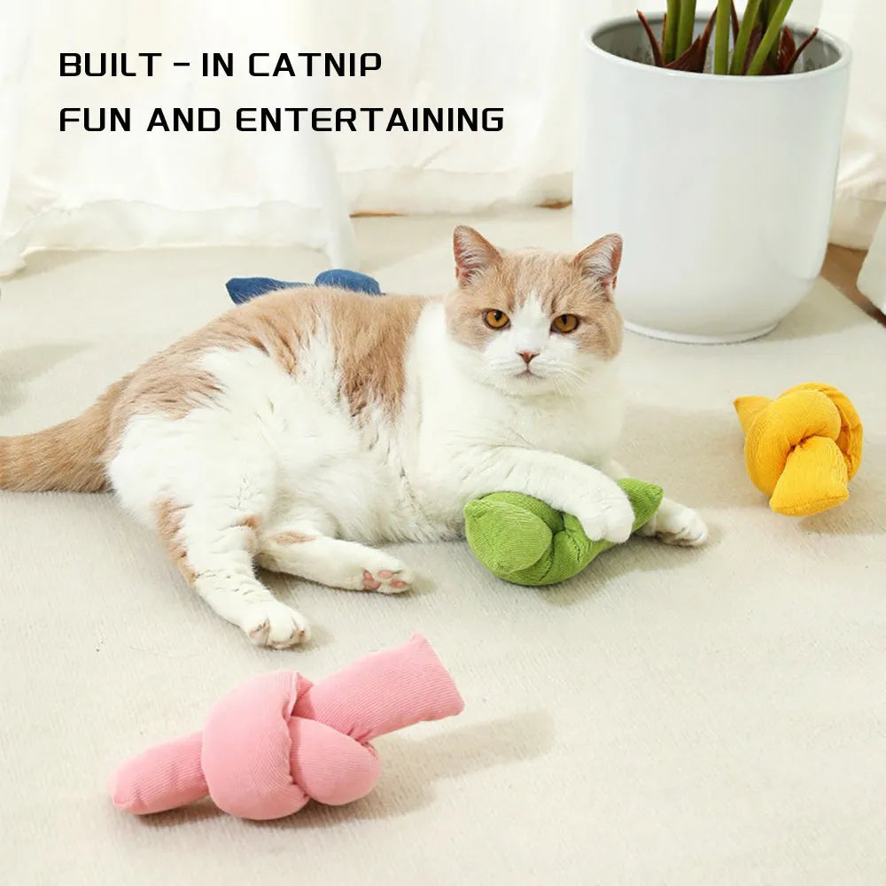 White natural cotton dog rope toy with sturdy knots for tug of war and chewing play