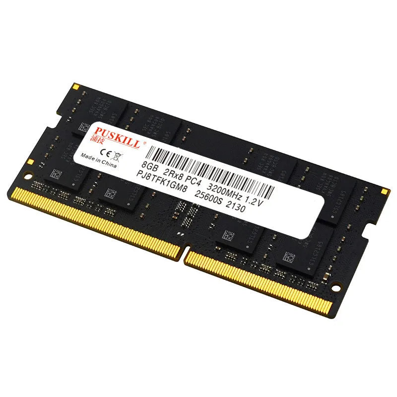 Crucial DDR4 notebook memory module with 260-pin SODIMM design for laptop upgrades