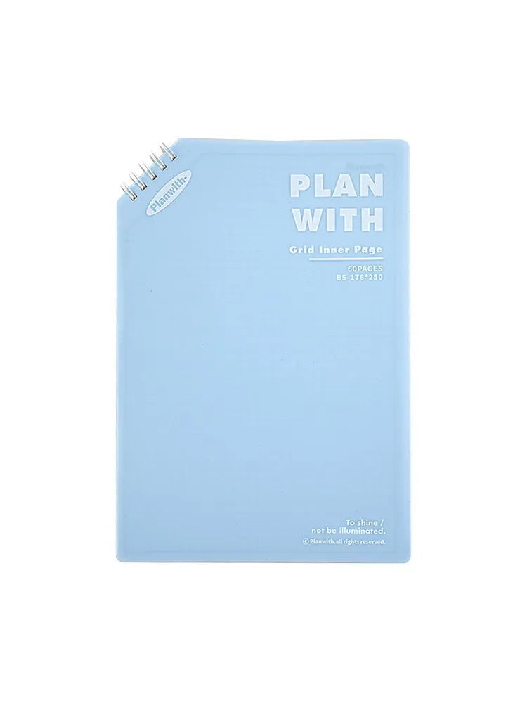 Oblique angle artsy ins style student draft notebook in A5 and B5 sizes with 60 sheets
