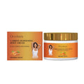 100g pump bottle of Carrot Lightening Body Cream with licorice and vitamin C.